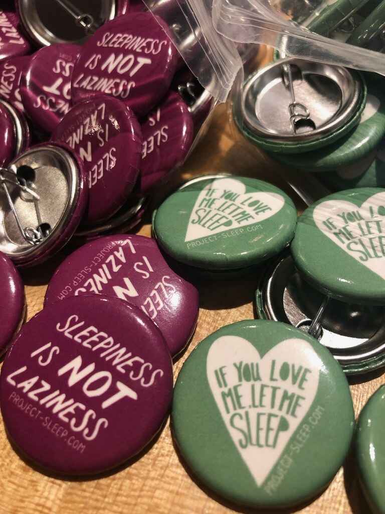 project_sleep's tweet photo. 🧷 #ProjectSleep pin buttons & stickers, only available at the upcoming #SLEEP2023 meeting! If you are attending, stop by our booth (# 107) at the Advocacy Pavilion in the Exhibitor Hall to grab yours. Hope to see you there! Learn more about SLEEP 2023: https://t.co/ldzmyk1l8C https://t.co/aqJQF4BwP2