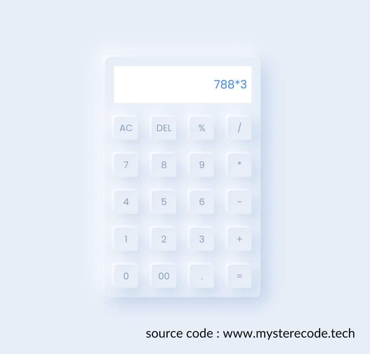 mysterecode's tweet photo. @freeCodeCamp @DegreelessDev Calculator using html css and javascript https://t.co/bYV1GAiHlQ