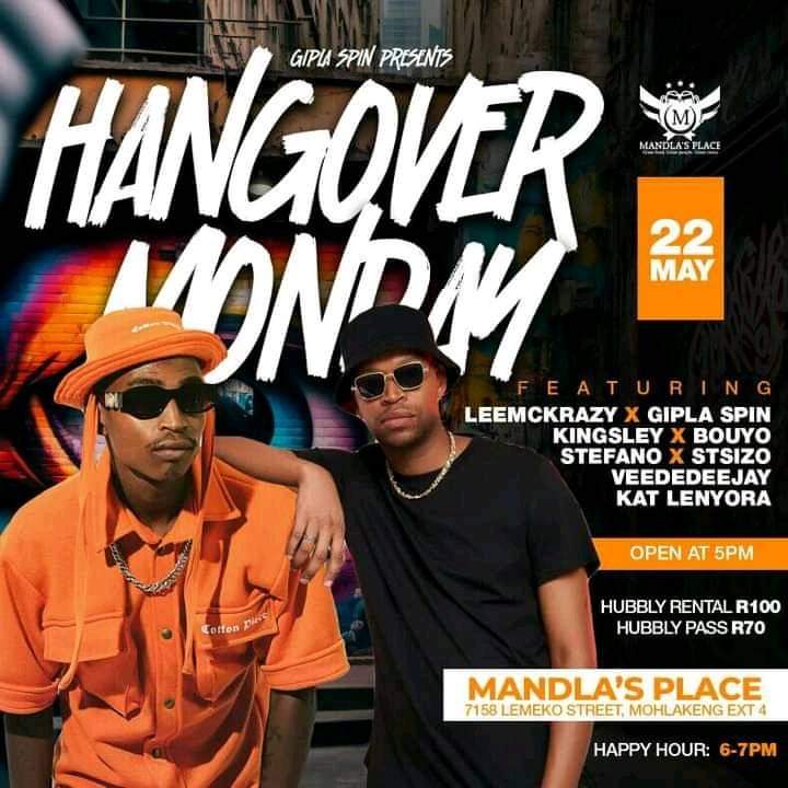 DeejayKingsley's tweet photo. Tonight we're rocking #MandlasPlace (Mohlakeng) for #HangoverMonday...Because we Monday differently ππ₯π―ππ₯πΎπΌ https://t.co/50uXl1Wk0F