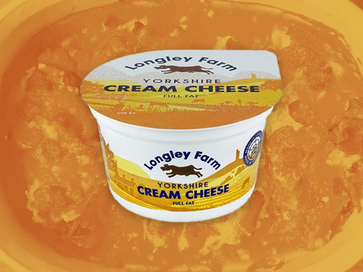 Longley Farm’s full fat cream cheese is delicious spread on a bagel or baked into your favourite cheesecake. Feeling daring? Try this bacon, cream cheese, cheddar chicken dish! buff.ly/3Bvwh9j 🥓 #MondayMotivation #MondayFunday #ManicMonday #Milkman #DairyDelivery