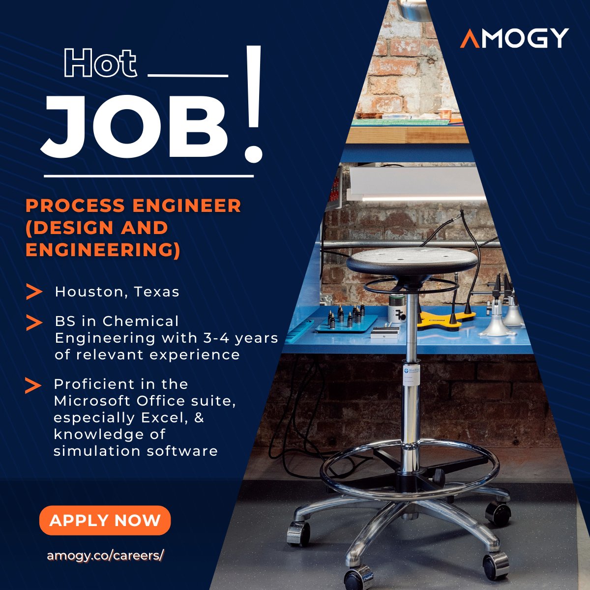 Amogy's #HotJob 🔥 of the week! We are looking for a Process Engineer to join our Product team.

👉 For more info & to apply: hubs.ly/Q01Qzkcx0

#Amogy #AmogyHotJob #ProcessEngineering #EngineeringCareers #EngineerJobs #ClimateJobs #TechJobs
