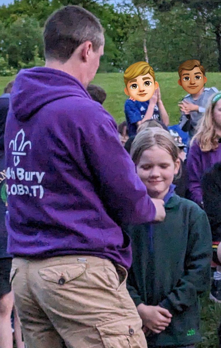 Still recovering from this particular camp! Em arrived a beaver with a sleeve of badges and left an invested cub with a blank slate 😝 Memories and friendships made for both 😊 #brscouts #skillsforlife #scouting