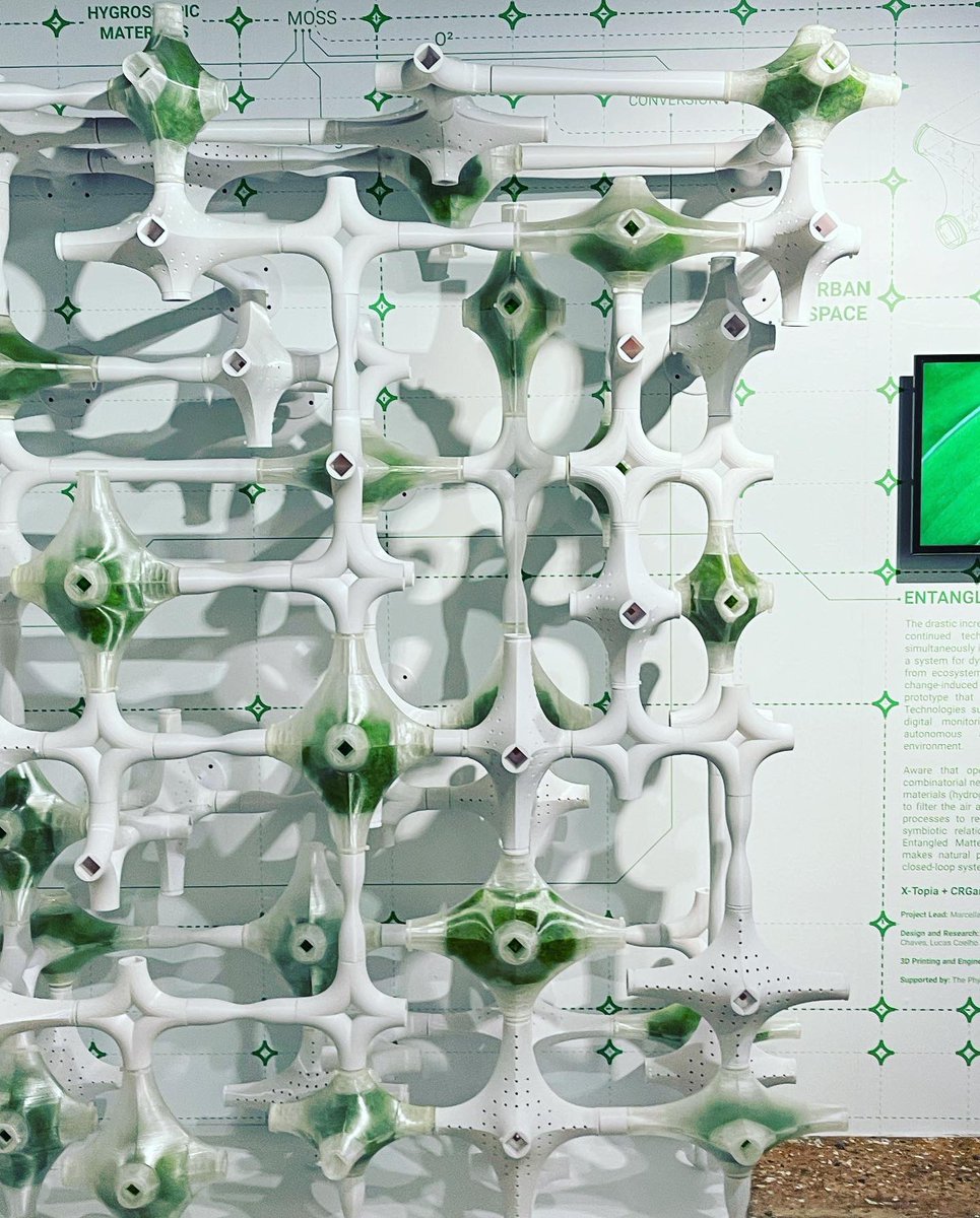 MaDelSignore's tweet photo. ENTANGLED MATTER- Urban Prototype for microclimate remediation developed through dynamic matter conversion and self-sufficient ecologies exhibited  at the @ecc_italy “ Time- Space-Existence” during the 18th Venice Biennale. https://t.co/qD743VV5do