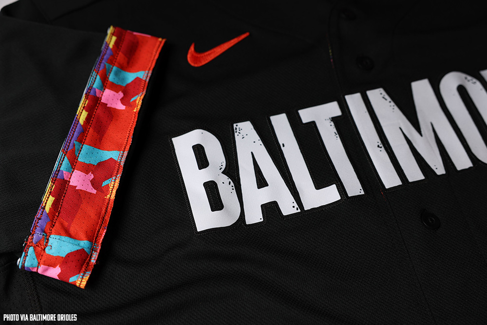 Chris Creamer  SportsLogos.Net on X: The Baltimore #Orioles new #Nike # CityConnect set features a multi-coloured patchwork on the inside of the  uniform representing the many neighbourhoods that shape the City of