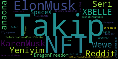 Trending in my timeline now:  #Takip (2)  #NFT (2)  #ElonMusk (1)  #KarenMusk (1)  #Reddit (1)  #XBELLE (1)  #Yeniyim (1)  #Seri (1)