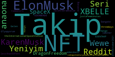 Trending in my timeline now: #Takip (2) #NFT (2) #ElonMusk (1) #KarenMusk (1) #Reddit (1) #XBELLE (1) #Yeniyim (1) #Seri (1)