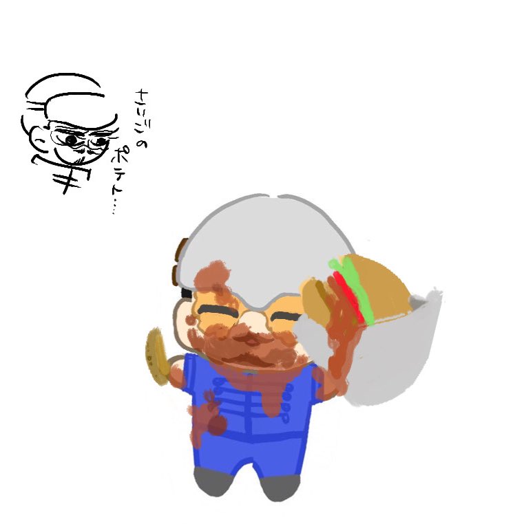 zfh888's tweet photo. セガ鶴ちゃんは食べるのヘタ
〜モ…バーガー〜 https://t.co/lGRYtAsNyH