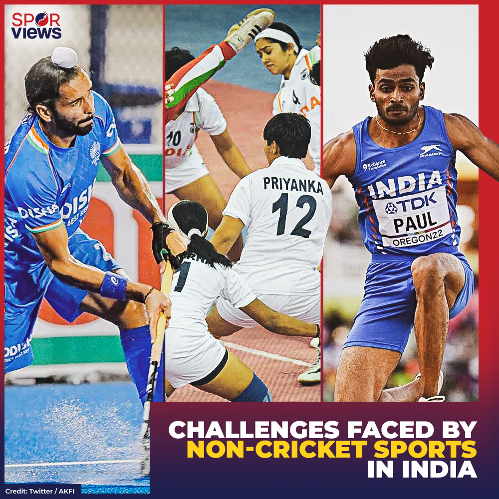 📢🏅 Challenges Faced by Non-Cricket Sports in India 🏀⚽️🎾🏸

Non-cricket sports encounter several challenges that hinder their development and growth.

Take a look at some of them: sporviews.com/f/what-are-som…

#SportsBeyondCricket #SupportNonCricketSports #Sporviews