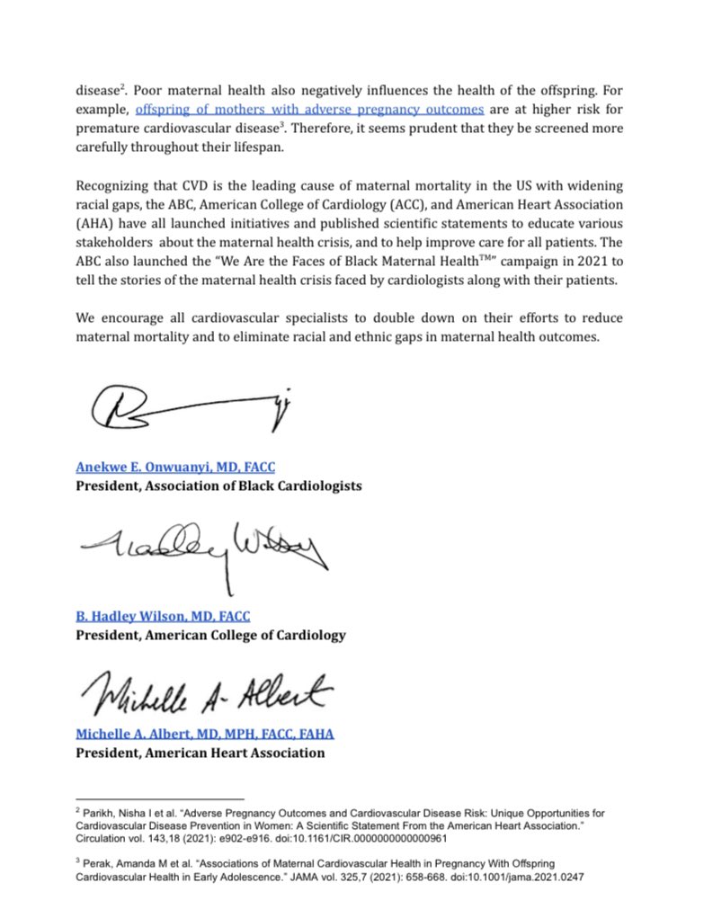 Rachel M Bond, MD (@drrachelmbond) on Twitter photo AND check out the joint statement from <a href="/ABCardio1/">Association of Black Cardiologists</a> , <a href="/American_Heart/">American Heart Association</a> & <a href="/ACCinTouch/">American College of Cardiology</a> ! I am honored to volunteer my time with organizations who understand the intersection of maternal health & heart disease & are fighting the good fight right along with clinicians like me 🙏🏽 AND check out the joint statement from <a href="/ABCardio1/">Association of Black Cardiologists</a> , <a href="/American_Heart/">American Heart Association</a> & <a href="/ACCinTouch/">American College of Cardiology</a> ! I am honored to volunteer my time with organizations who understand the intersection of maternal health & heart disease & are fighting the good fight right along with clinicians like me 🙏🏽