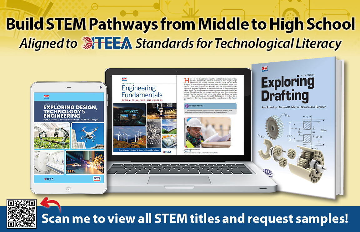 View curriculum for STEM pathways in engineering and computer science from <a href="/GWPublisher/">Goodheart-Willcox</a> here: bit.ly/42s0oLy