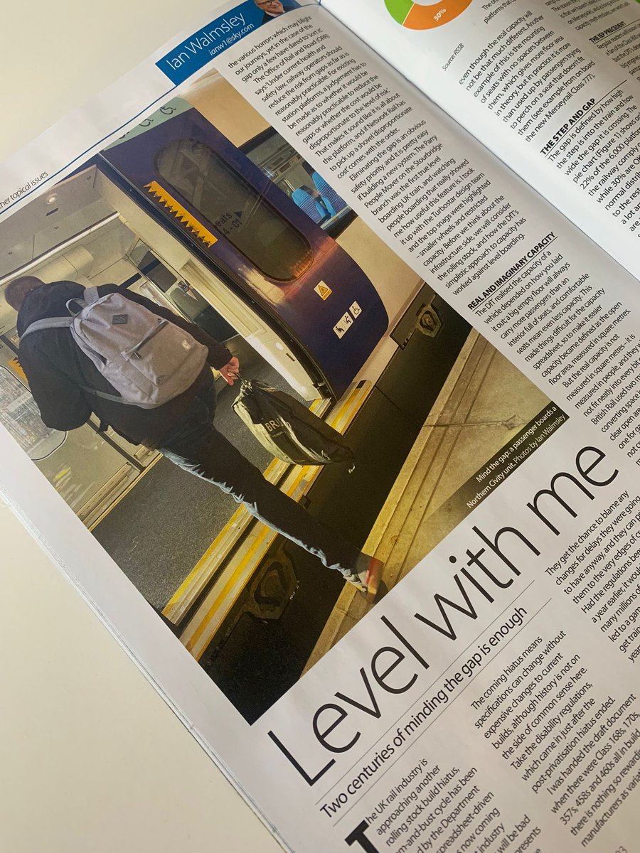 '...an opportunity to make a change to train design which would benefit everyone at an affordable cost.'

An interesting article in the June edition of @Modern_Railways, touching upon the accessibility of the UK rail industry.

#accessibility #railindustry #equality #diversity