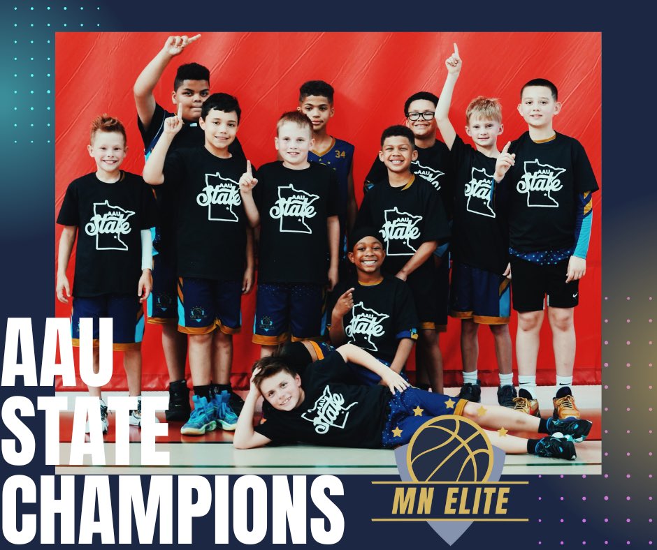 mnelitehoops1's tweet photo. Our 10U boys team won the Minnesota AAU State Tournament this past weekend. They had a tough first game that went into overtime but they managed to pull off the win. We are proud of our boys and are looking forward to more victories in the future.🏆🏆#mnelite #minnesotaelite https://t.co/su2UdkTscR