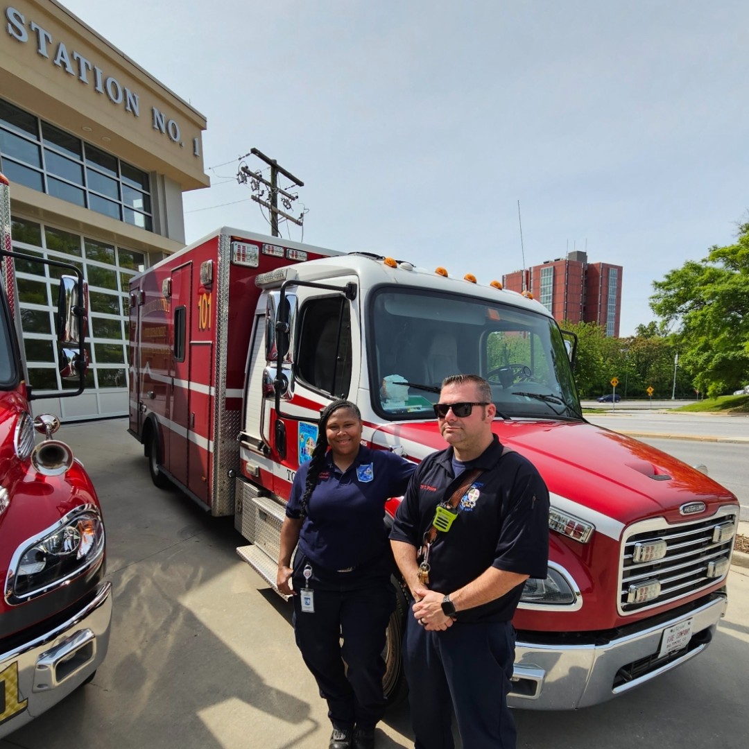 MDMEMA: RT <a href="/BaltCoFire/">Baltimore County Fire Department</a>: It's EMS Week, and we are so proud of the dedicated, hard-working EMS providers within #bcofd and the <a href="/BaltCoVolFire/">Baltimore Co. Volunteer Firefighter’s Association</a>. Join us in thanking Paramedic Seantaye Thomas and EMTFF Timothy Poore who teamed up to watch over the streets of…