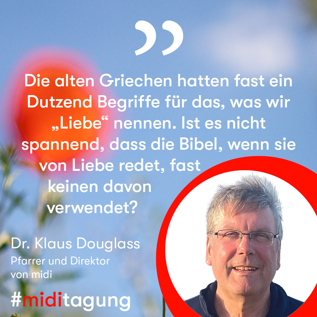 hallo_midi's tweet photo. „Nicht ich trage Gottes Liebe in die Welt, sondern Gottes Liebe trägt mich in die Welt.“ midi-Direktor Dr. Klaus Douglass auf der #miditagung
#kirche #digitalekirche #diakonie #ausliebe #diakoniedeutschland #175jahre #ersteliebe #liebe #glaube #hoffnung @diakonie_deutschland https://t.co/NJai7BQSHS