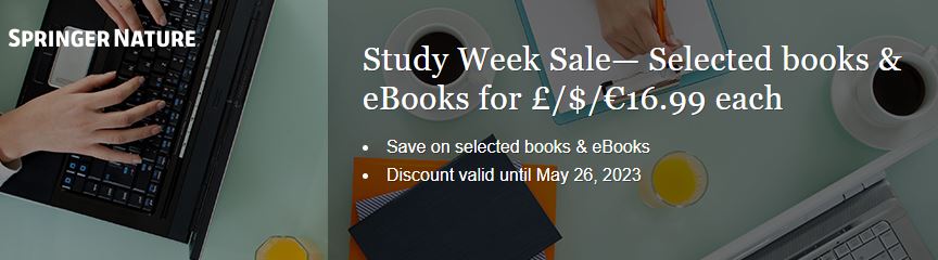 PalgravePhil's tweet photo. 🚨Book Sale🚨
Enjoy our Study Week Sale discount on selected books &amp; eBooks for just £/$/€16.99!  

More here: https://t.co/AjpnjBBmsA https://t.co/d7BtBxvQfV