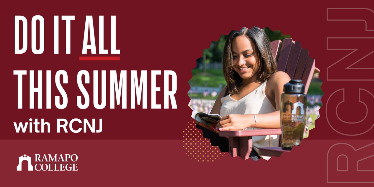 Roadrunners, take discounted summer courses at #RCNJ and still have the rest of the summer to yourself! 🏖️

Choose a course to stay on track, learn something new, or finish your degree faster. Don't miss this opportunity! ramapo.edu/summer/