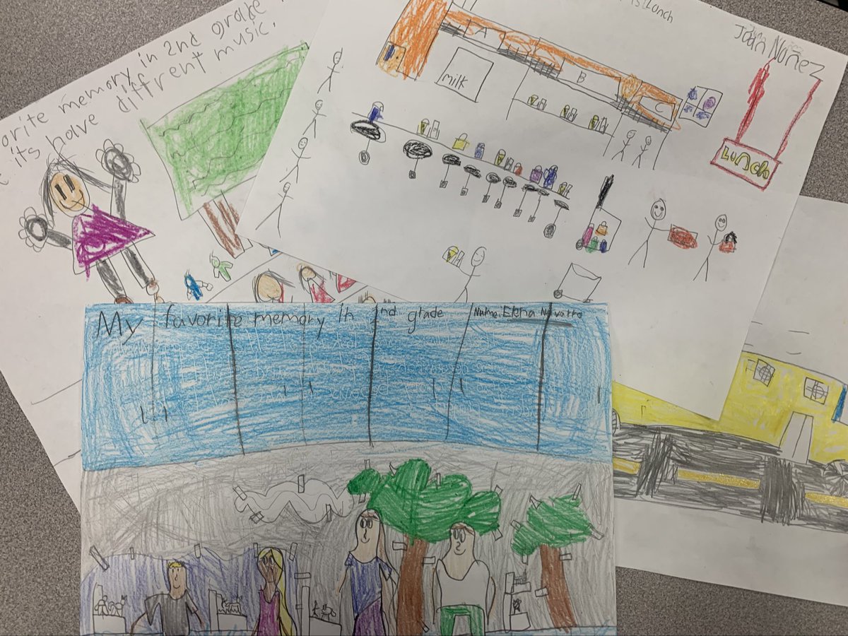 We are writing about our favorite memories we made in 2nd grade! 📝♥️

They ranged from math lessons to our research projects to music class and field day. We’ve had a fun year!  🧸🫶🏼