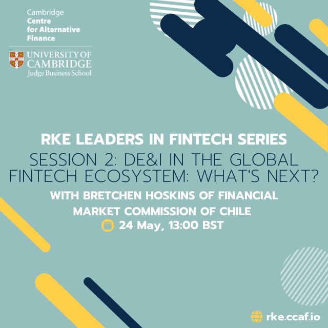 💻Register at jbs-cam.zoom.us/meeting/regist…

📢Regulator Knowledge Exchange 'Leaders in Fintech' series with @Bretchen of @cmfchile_ 

⏰Wednesday 24 May 2023 at 13.00 BST