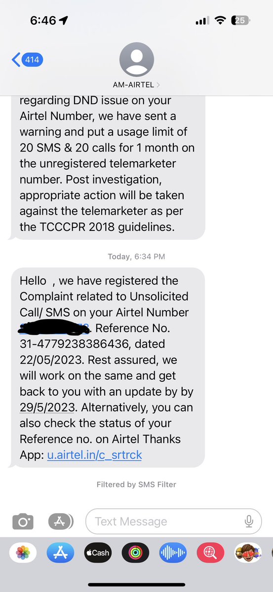 AmitVKabra's tweet photo. @airtelindia everyday I get a call from a different number for purchasing data to watch the IPL Match. Why are you doing this? I’m on the DND list. I’m tired… maybe I should port out of Airtel to a service provider that respects the DND list! https://t.co/IHMdDFQ1BN