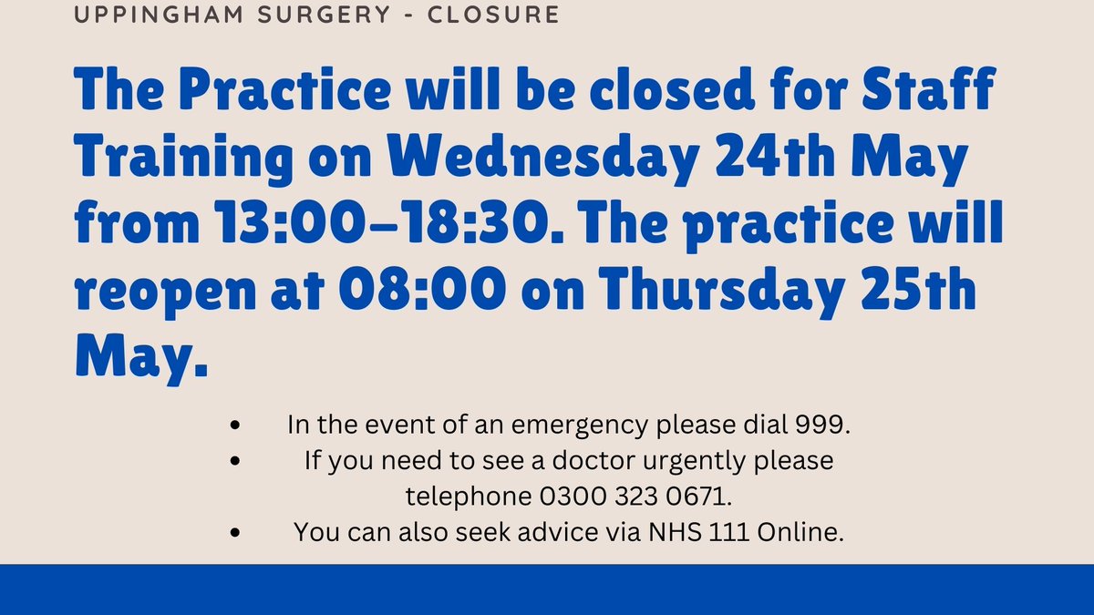 Uppingham Surgery tweet media