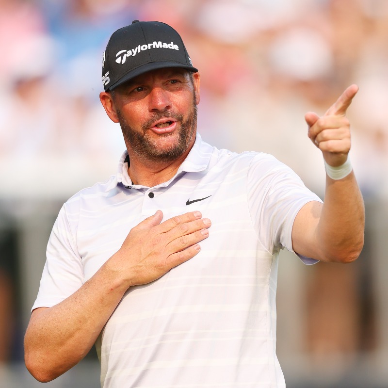 PGATour's tweet photo. Where were you when Michael Block made the ace?

An unbelievable week for the club pro from California whose stellar play earned him a spot next year's @PGAChampionship.