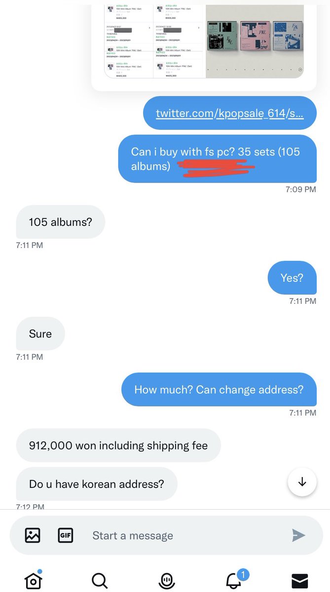 BeMyFriend_x's tweet photo. Problematic seller @kpopsale_614 

010-2676-0762
우리은행 
1002-559-318962
Takachi Ai

1. She posted FML albums from weverse
2. I asked if i can buy with fansign pc and she said SURE
3. Even asked again about the fs pc to confirm, and she said yes included https://t.co/NQ4jTdVqu6