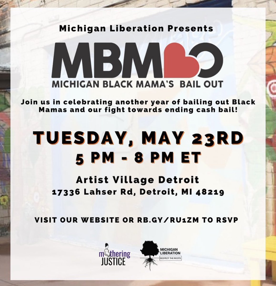 Join us and <a href="/momjustice/">Mothering Justice</a> tomorrow as we gather to support formally incarcerated mamas and celebrate our community efforts to free us all! 

Visit motheringjustice.org/events to get registered