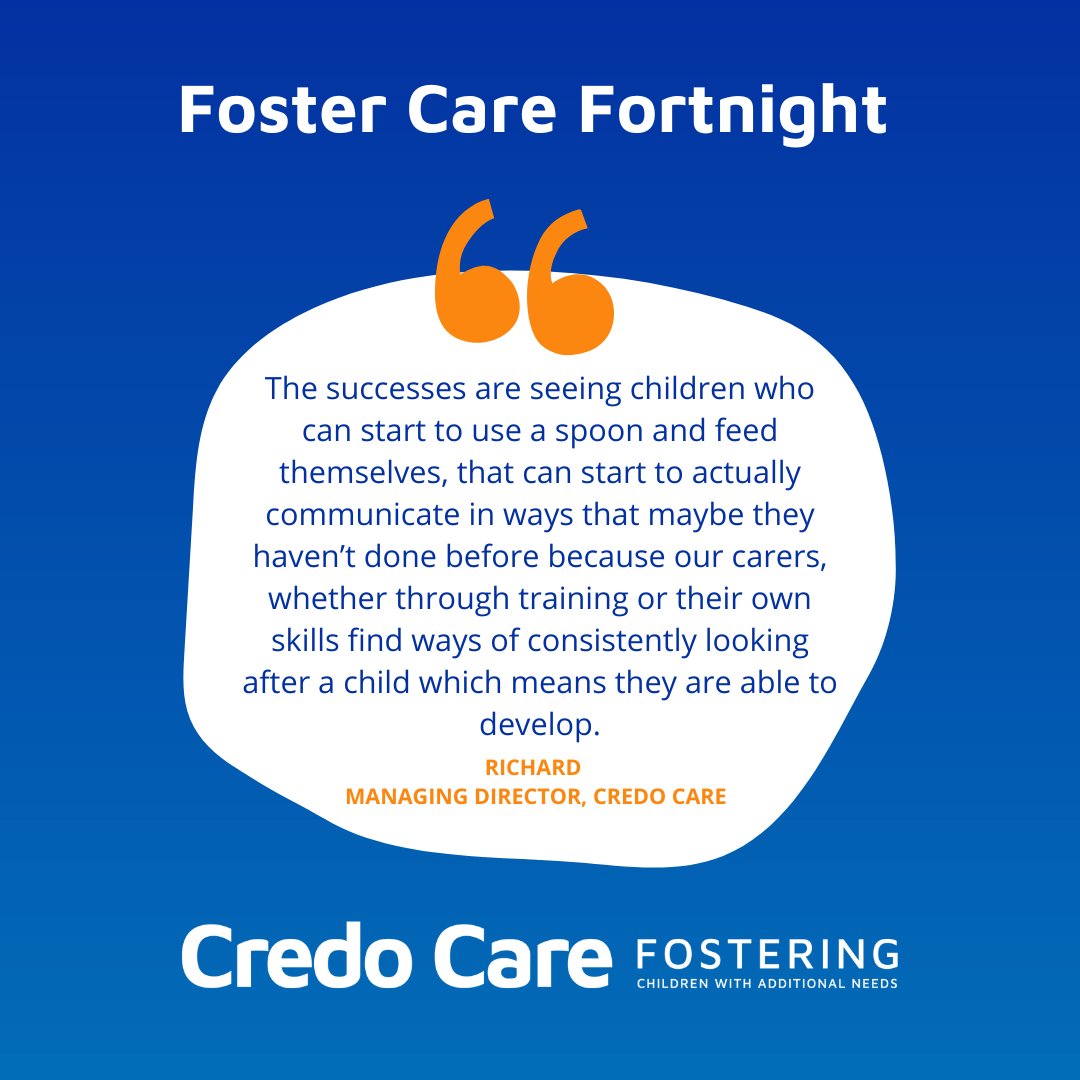 If you missed our Managing Director, Richard Powell, speaking to Neil Whiteside at Cambridge 105 Radio last week about Foster Care Fortnight, you can listen here: cambridge105.co.uk/foster-care-fo… Richard talks about the incredible difference fostering communities make.
#FCF23 #credocare