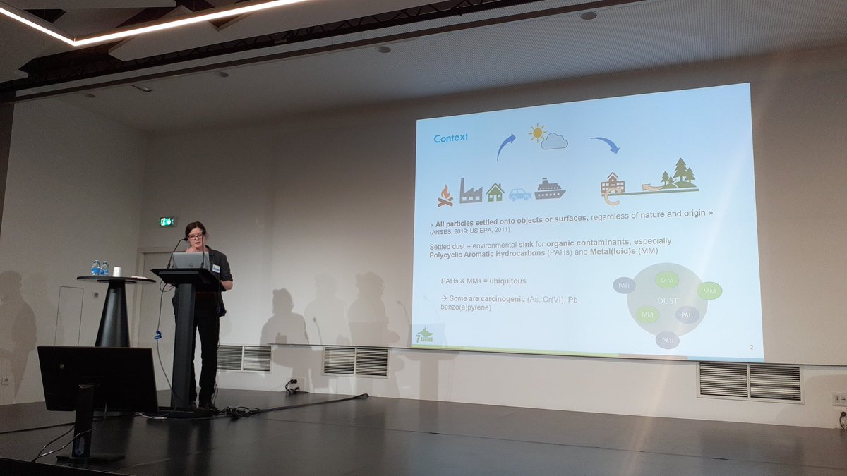 xamoreau's tweet photo. Hi every on. Our PhD student Rebecca Castel is is presenting part of her thesis work on the risks incurred by children when ingesting metals and hydrocarbons. #7isebe #PAH #metal #toxicity #genotoxicity
@7isebe @imbe_marseille @ThierryOrsiere https://t.co/9JQ6MWybPl