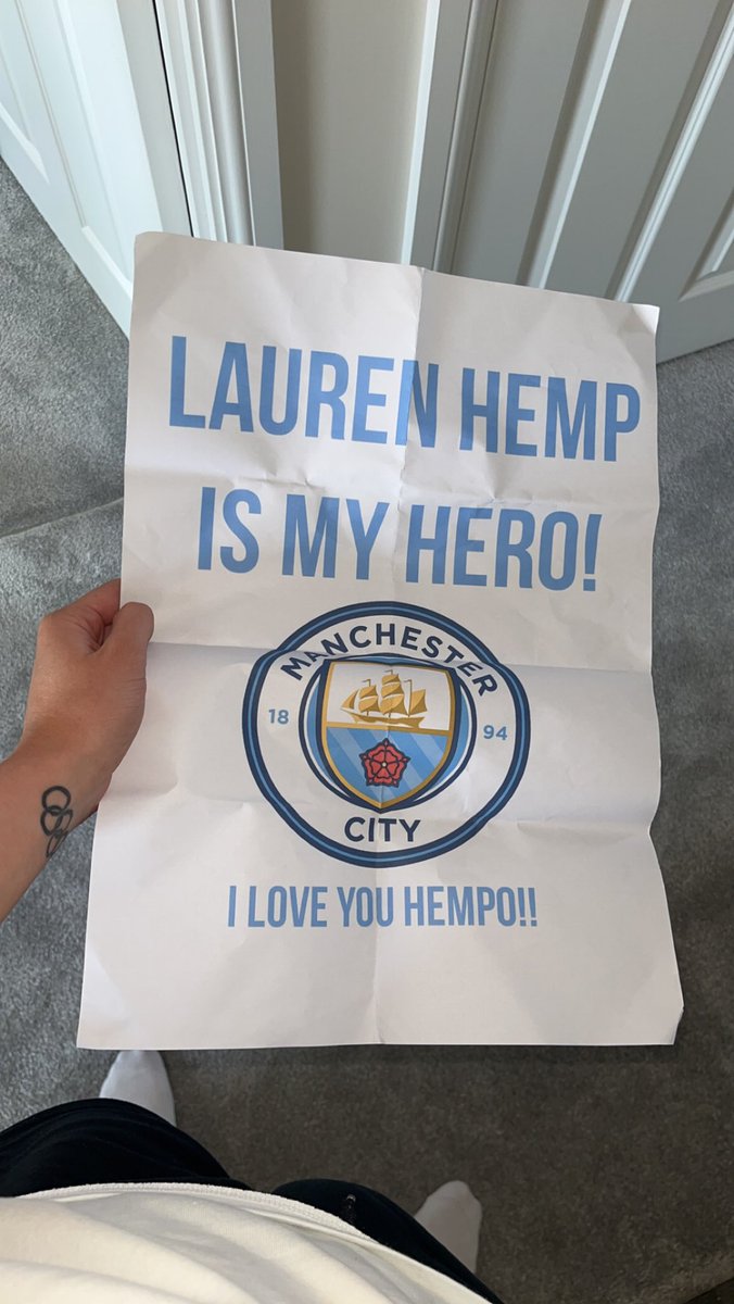 <a href="/RawlinsonH/">Heather Jayne</a> <a href="/ManCity/">Manchester City</a> <a href="/ManCityWomen/">Manchester City Women</a> Received.. thank you🥰