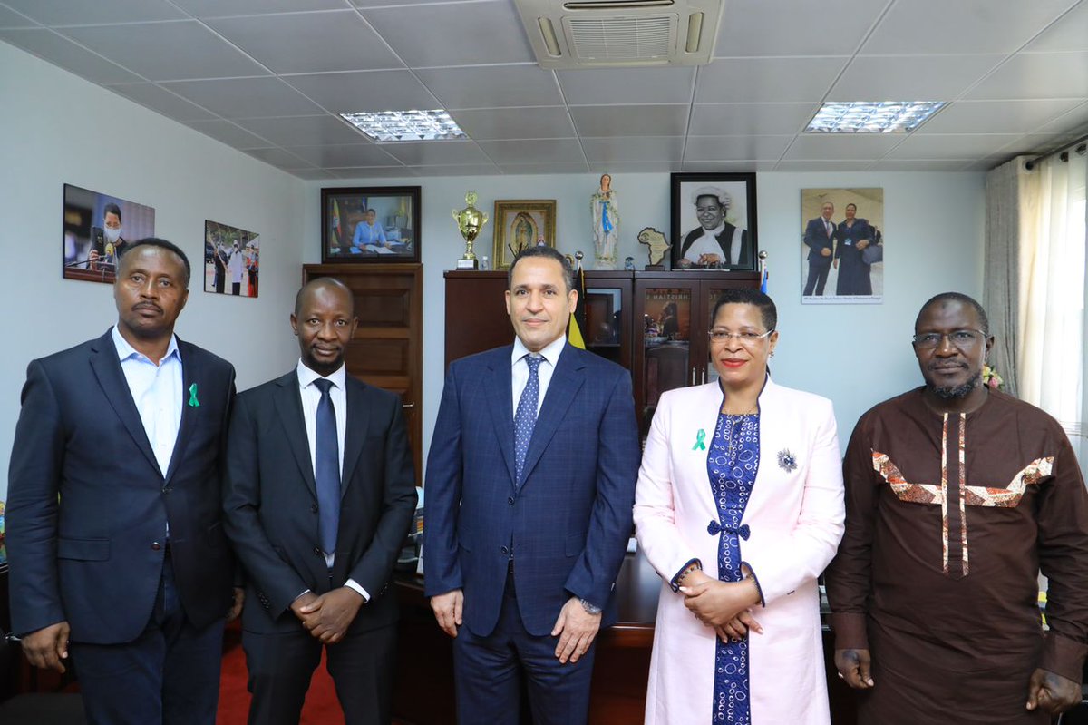 AnitahAmong's tweet photo. I  was delighted to  host the Ambassador of the Kingdom of Saudi Arabia  to Uganda, H.E Jamal Mohammed Hassan Al-Madani as we discussed  strengthening and increasing cooperation in the fields of Education, Science, Health and Sports. 
I implored him to support Uganda’s bid to co-host the 2027 AFCON which will see our Country realise a major  boost in the economy, as well inspire talented young people.