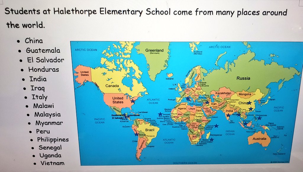 <a href="/HalethorpeElem/">Halethorpe Elementary School</a> School is celebrating Multicultural Day &amp; a colorful parade of Flags will take place this afternoon to show off our school's diverse family... me?... I'm a MD Girl by way of Romania &amp; Wales. Halethorpe, we ARE the World! #multiculturalday  #halethorpees <a href="/L_DeDeo/">Lisa DeDeo</a>