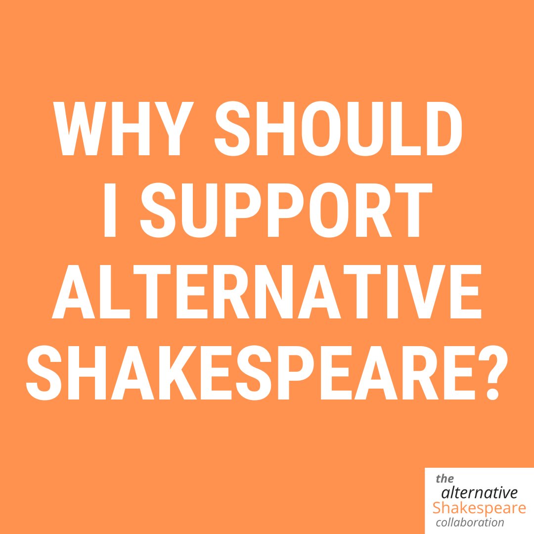 alt_shakes's tweet photo. Why should you support Alternative Shakespeare?
It's funny you should ask - we've written a blog about it on our website!
Read in full here: https://t.co/qTGi1r5drg
#stage #theatre #theatrecompany #plays #shakespeare #alternativeshakespeare #book #writing #crowdfunding https://t.co/ZdJ0vNnAAo