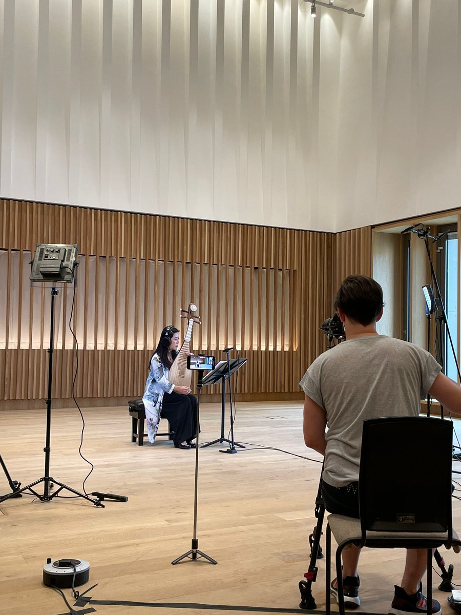 An exciting week of filming and recording ahead! 24 new works for four instruments, created by incredible composers through our 'Composing For' scheme. Filming day one: Composing For Pipa, performed by Cheng Yu. We can't wait to share the final recordings with you.