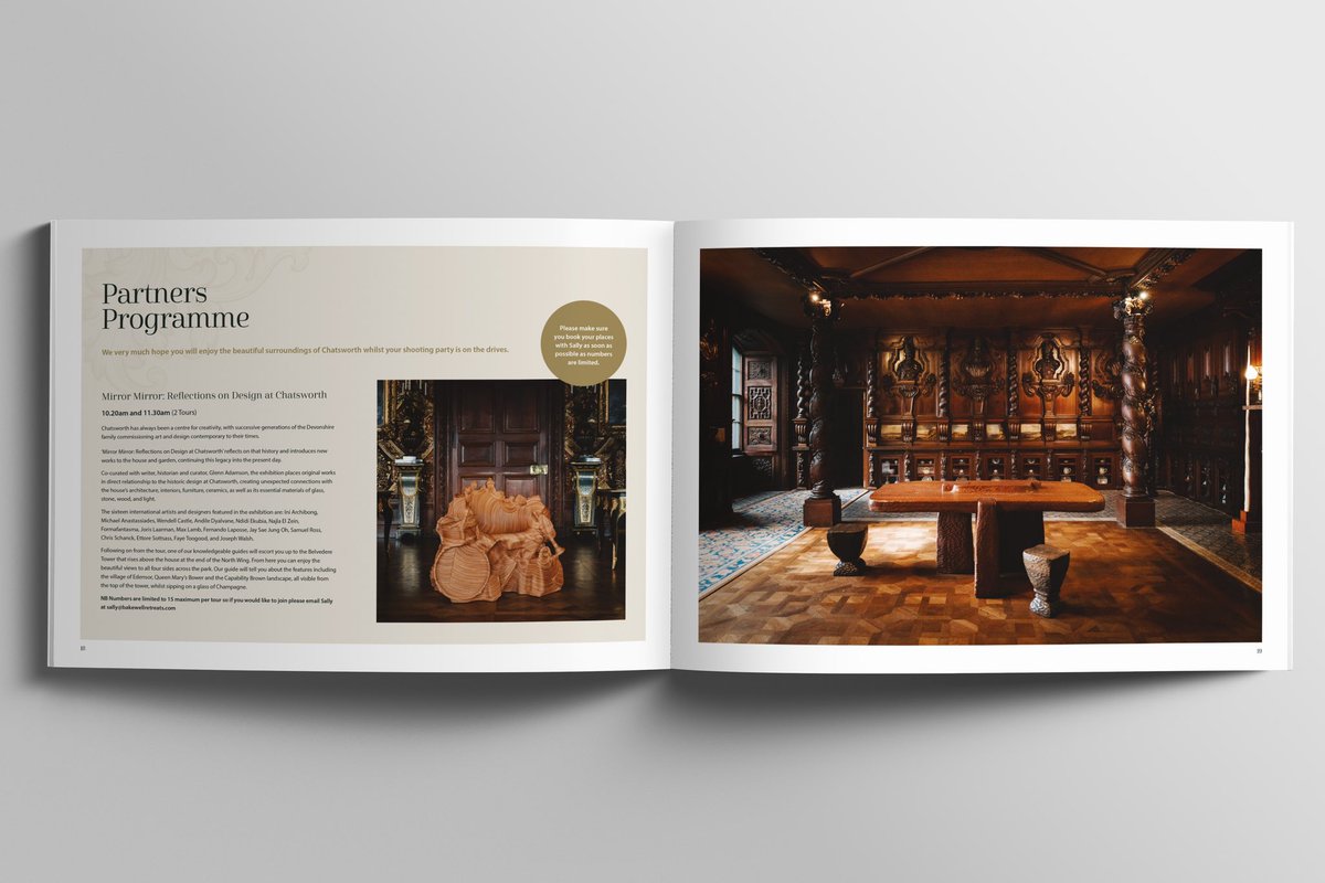 SkratchDesign's tweet image. We were delighted to design the 2023 Derbyshire Charity Clay Shoot catalogue for the major event held at Chatsworth House this weekend. It was a 96 page brochure and was a great thing to be involved in 😁

You can see it here – online.fliphtml5.com/rwtax/sigp/