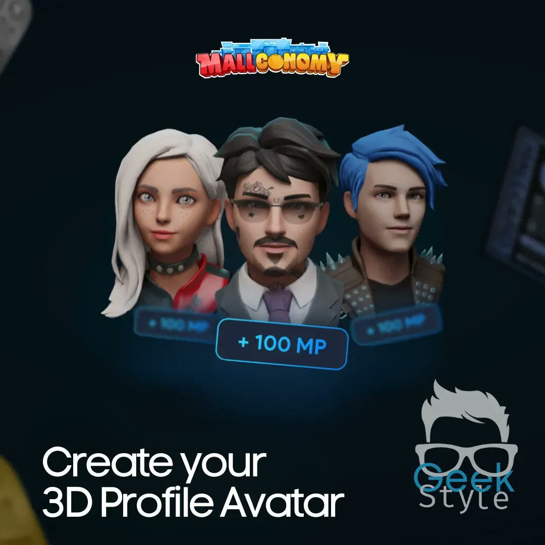 mallconomy's tweet photo. 💥3D AVATAR COMPETITION💥

Join the excitement of our 3D Profile Avatar Contest! 

Create your concept-fitting avatars on Mallstar App and share them with #MallAvatar🔥  New concept: "Geek Style"  🤓 

CREATE 🎨> SHARE 🔗> WIN 🎁 

🏆Top 5 🏆
💳1 Silver MallCard NFT
🤑500 $WOOT https://t.co/n5ckEweNJU