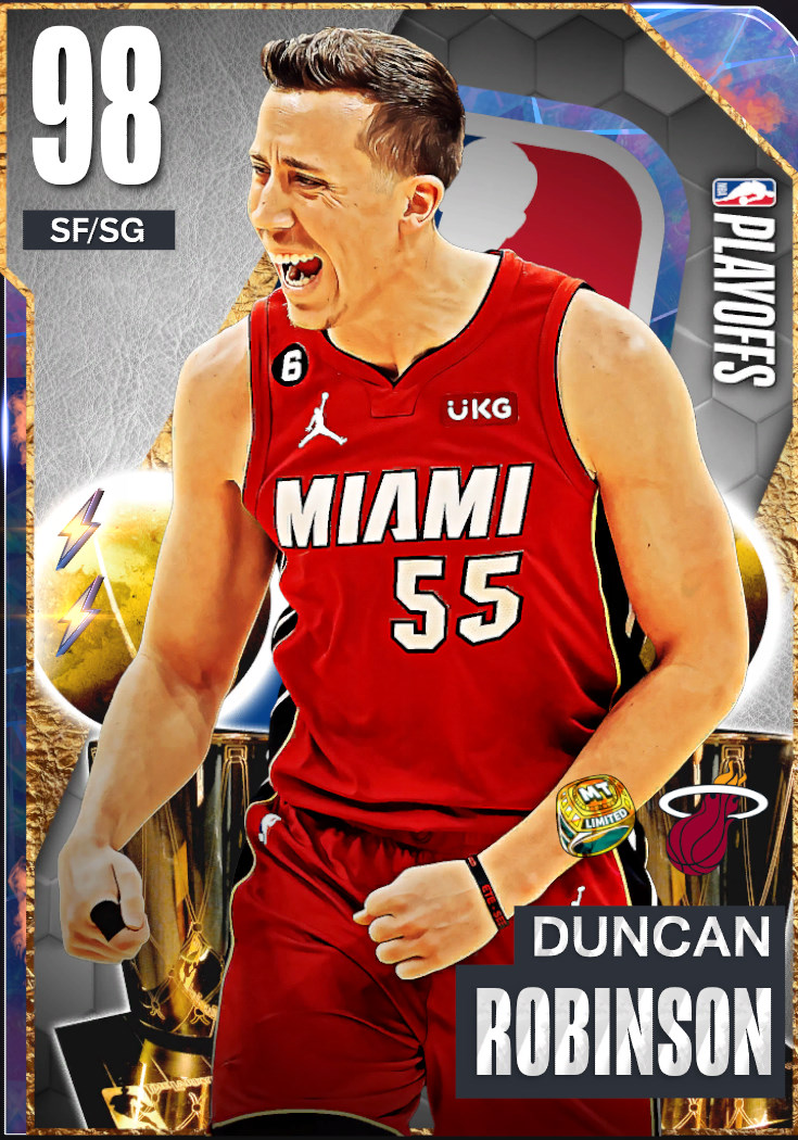 2KDB1's tweet photo. 2K23 MyTEAM Update: Playoffs Evos
4th Evo DM Gabe Vincent, 2nd Evo 98 Opal Duncan Robinson

https://t.co/rNc5CHbnuj https://t.co/L4Hmzv5aJ8