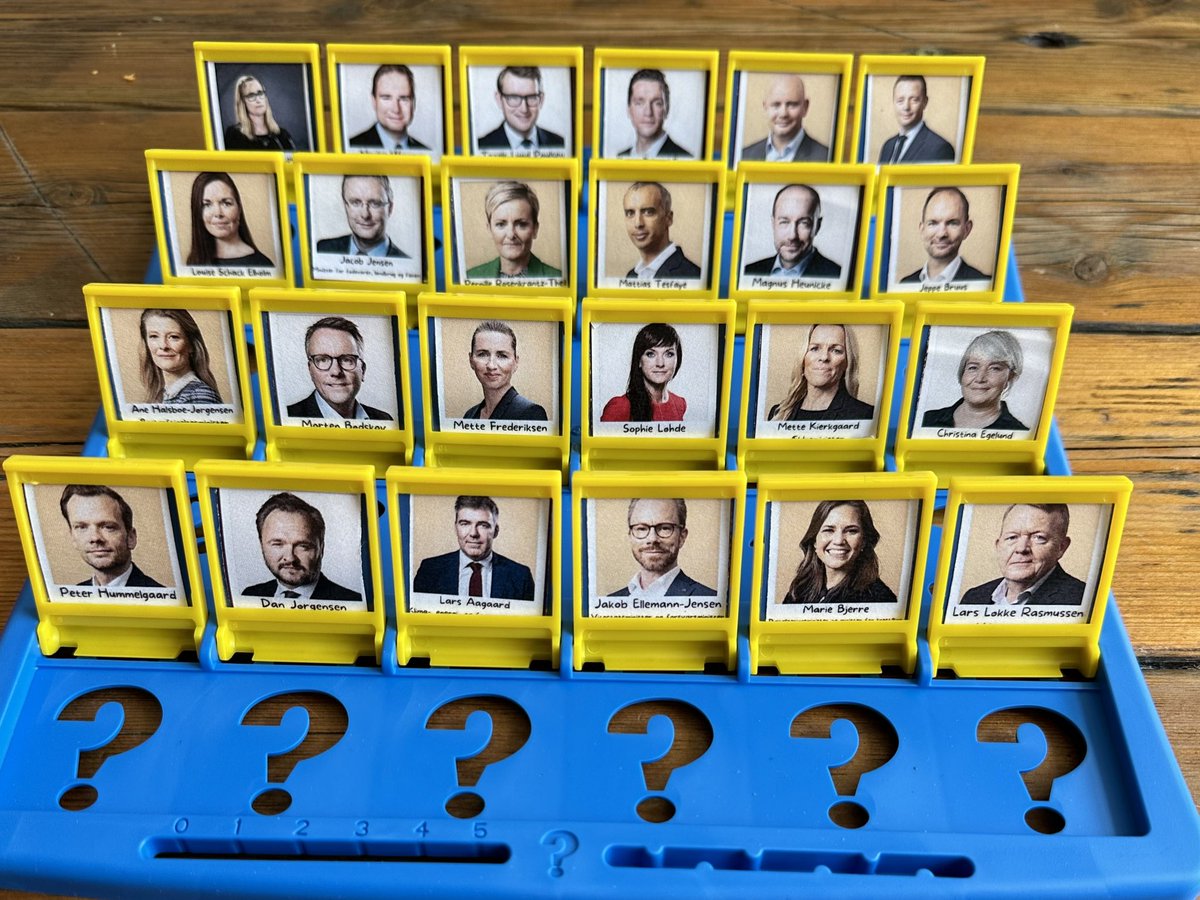 Mange ministre er ukendte for de fleste danskere, det viser flere undersøgelser. Jeg har fundet ud af, hvordan vi får kendskabet op: Hvem er Hvem - Ministerudgaven. En herlig kombination af leg og læring. Dog med mindre diversitet end original-udgaven.

“Har din briller på?”