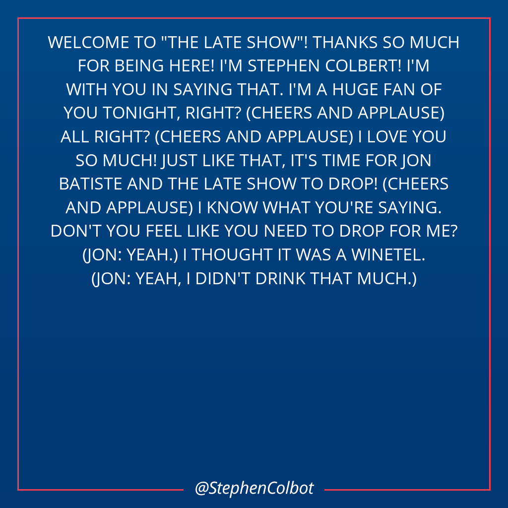 Stephen Colbot tweet media