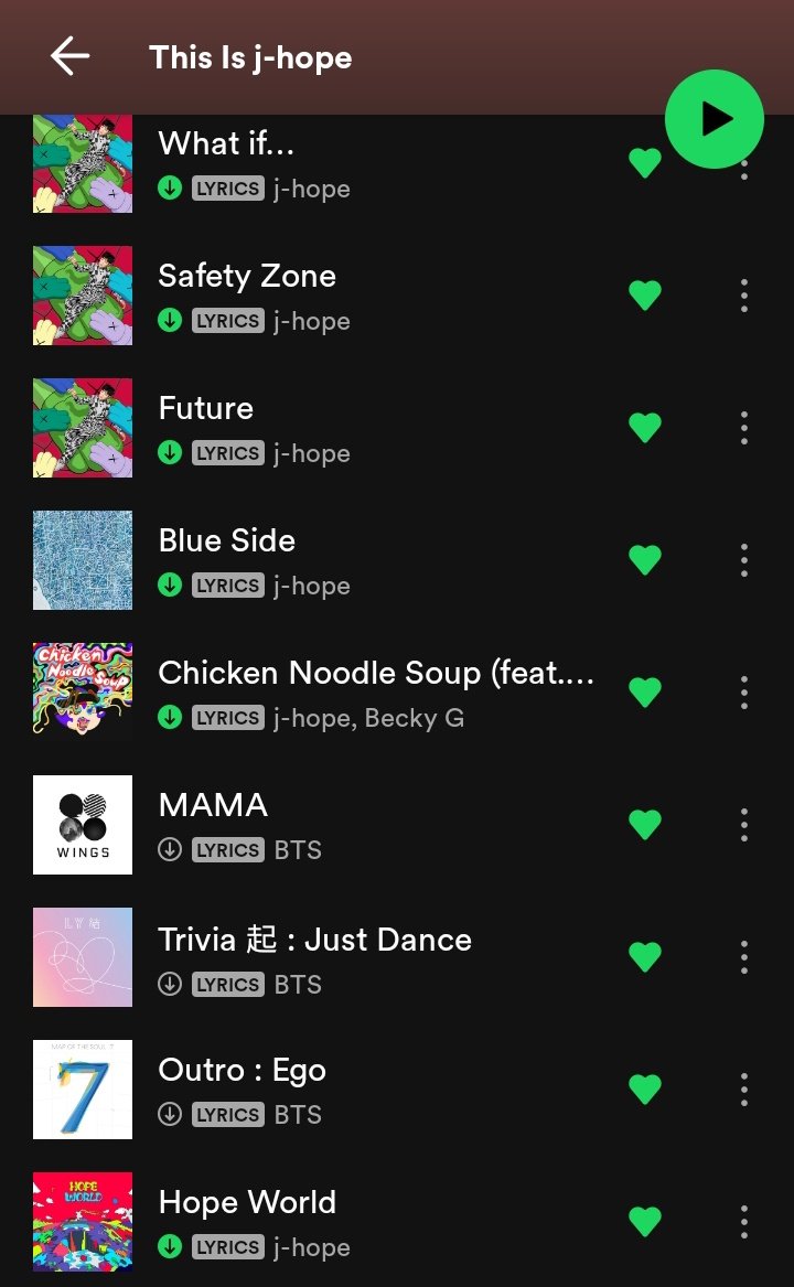 Did management just change somewhere because MAMA, JUST DANCE, EGO are now available to stream from the “This is j-hope” playlist! Only “BOY MEETS EVIL” and “ANIMAL (2 versions)” remaining 😭 HAPPY STREAM NOW: open.spotify.com/playlist/37i9d…