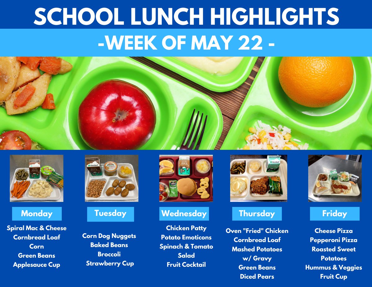 Check it out 👀what's on the lunch menu this week ? 🥦🥕🍎