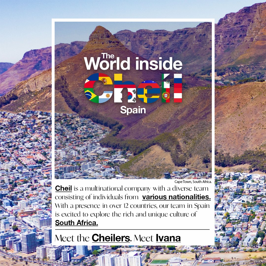 CheilSpain's tweet photo. 🌍Our office is multicultural. 🌍
There are 14 different nationalities. We learn and share new things from each of them every day. This time we are going to know a bit more about South Africa with our colleague Ivana.
#SouthAfrica #diversity #nationalities #CheilSpain https://t.co/MjTtlIM8dZ