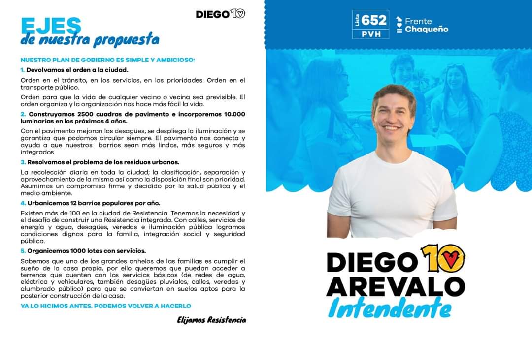 colectivonac's tweet photo. En estas elecciones primarias #ElejimosResistencia
#DiegoIntendente
#FrenteChaqueño
#LucianaConcejala
#Lista652
Frente Chaqueño-Lista 652-PVH-1° de Julio. https://t.co/OFqBK9N6ZG
