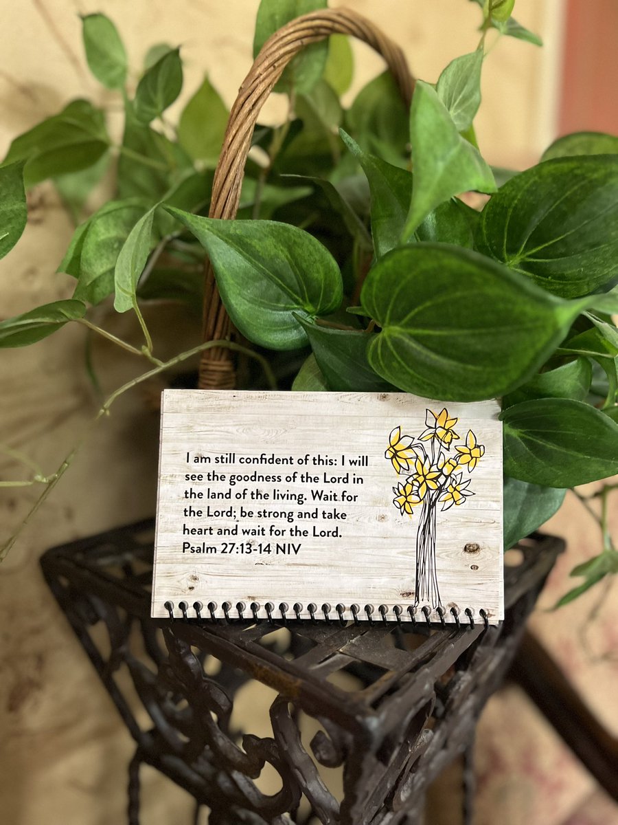 wise_ccc's tweet photo. I am still confident of this: I will see the goodness of the Lord in the land of the living. Wait for the Lord; be strong and take heart and wait for the Lord.
Psalm 27:13-14 NIV
#ScriptureSpiral #WiseCCC #JennysHope https://t.co/UK46ByzQe9