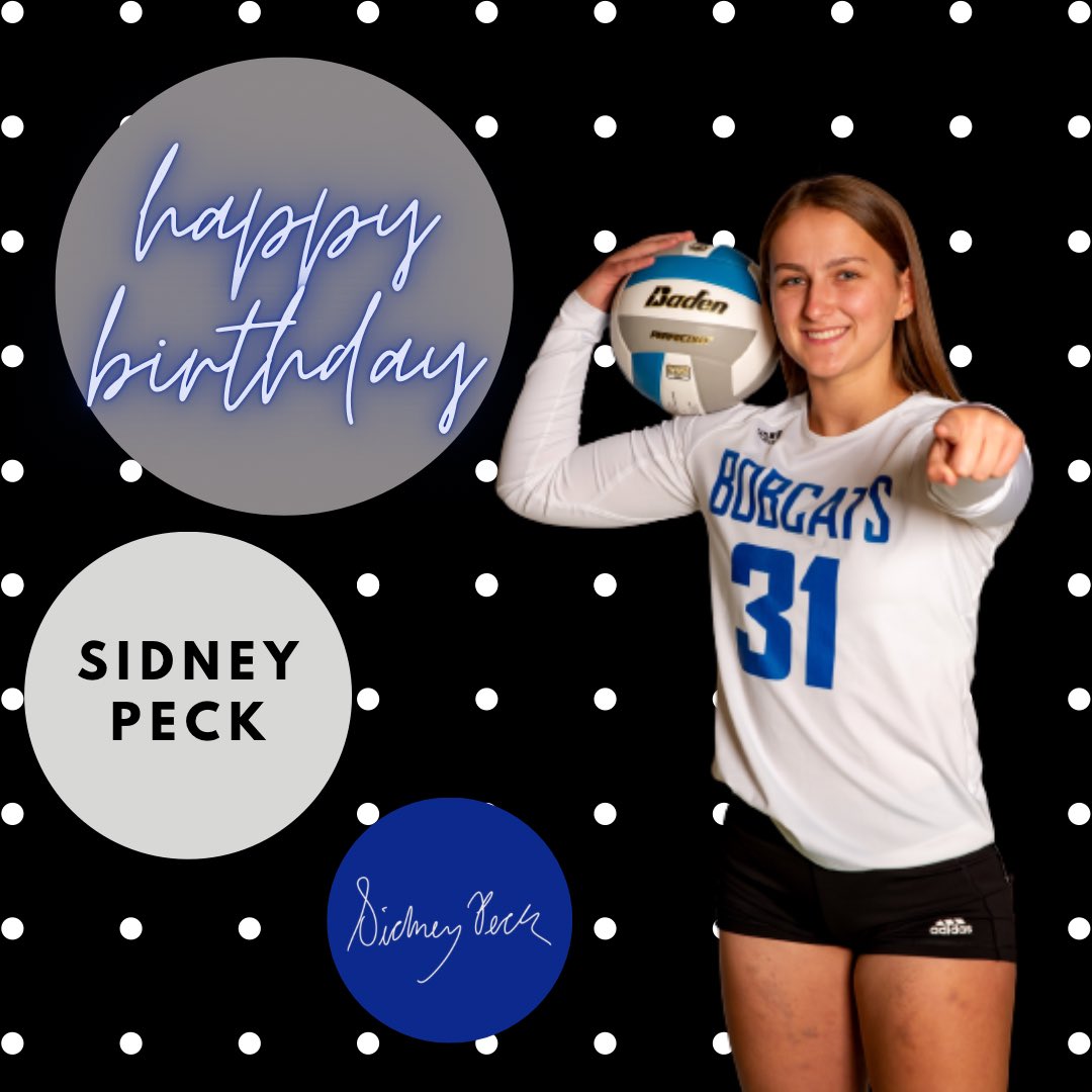 Happy Birthday to senior captain &amp; defensive specialist, Sidney Peck!  We hope you have a great day!! 💙🏐🐾
#pscvball | #ClawsOut | #PeruState155 | #happybirthday