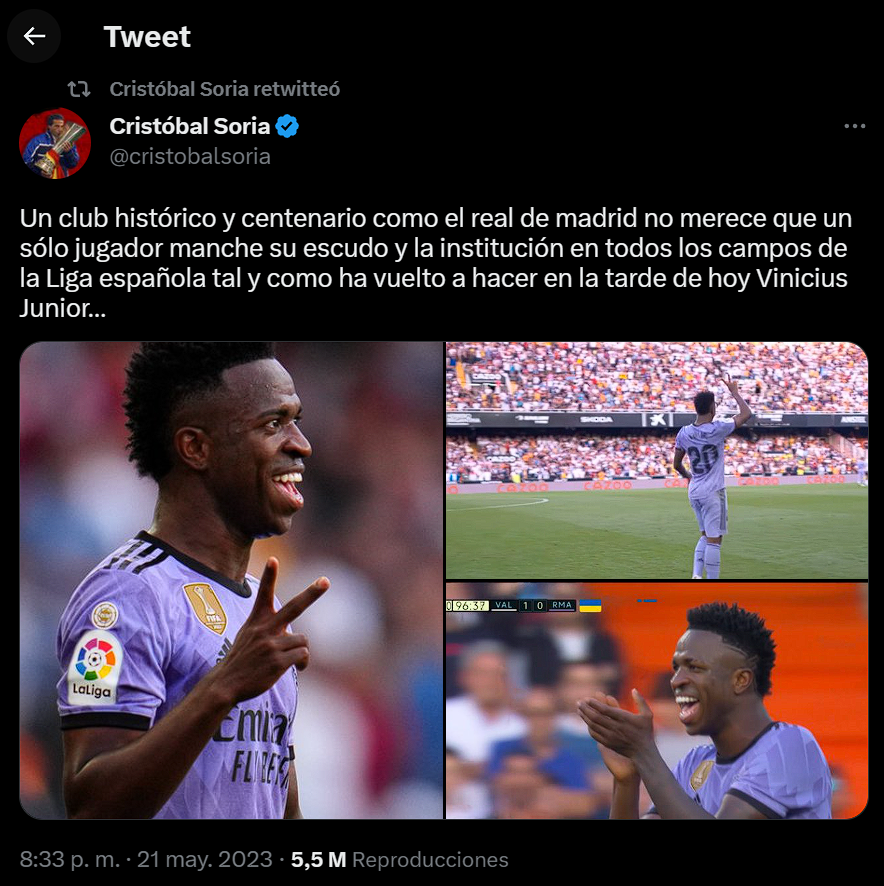 RodriguezRMCF's tweet photo. Si Pedrerol ya vemos como estáis con Vinicius, meses haciendo una persecución a un chaval de 22 años y ahora quieres ir de hermanita de la caridad, venga hombre! Que tenéis mucha culpa de que esto pase. https://t.co/mQ1ArKyjVB
