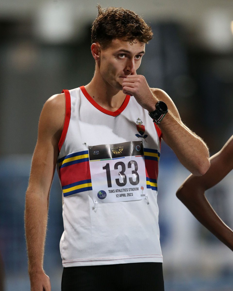 #TuksAthletics: #HappyMonday

#WearYourStripeWithPride ❤️💛💙
𝙡𝙞𝙠𝙚
Edmund du Plessis
 
He won his maiden national title with a Personal Best time of 1:47.19 in the men's 800m final at the 2023 ASA Track & Field Champs in Potchefstroom.

#Elevate2Greatness ⭐️💡