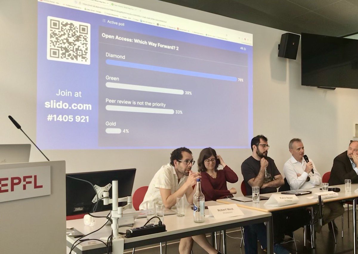 SweetSwice's tweet photo. Just had an intriguing event discussing the future of #OpenAccess publishing! The consensus among the audience? Diamond is the way forward! Some SWICE members attend the event, contributing to the enriching conversations.
#SWICE @BFEenergeia https://t.co/b0sUZKraRH