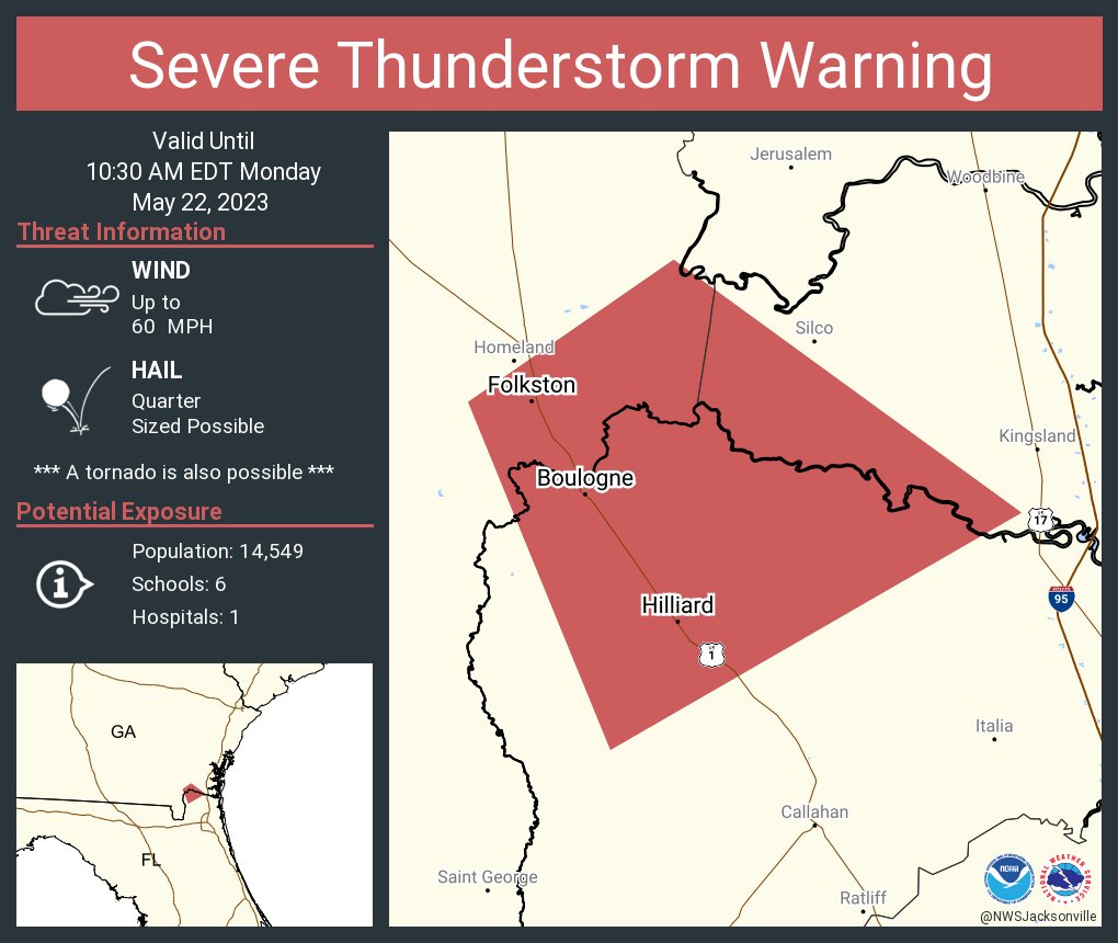 NWS Severe Tstorm on Twitter "Severe Thunderstorm Warning including