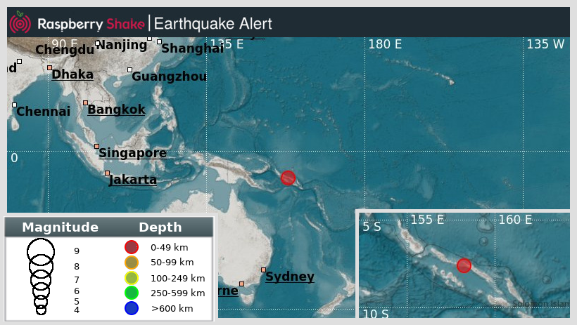 raspishakEQ's tweet photo. Preliminary M5.1 #Earthquake
ID: #rs2023jzwllz
159km/99miles from #Buala, in #SolomonIslands
2023-05-22 13:36 UTC
@raspishake network
Join the largest #CitizenScience #seismograph community ➡ https://t.co/Y5O0dgJqJF
EVENT ➡ https://t.co/eaCFaqqV7G https://t.co/qA0dAVsjly